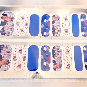 Uncle Sam Patriotic America nail wraps
